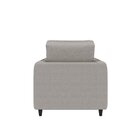 Poltrona Em Linho Orquídea Cabecasa Madeiraoriginals Cinza