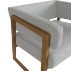 Poltrona Em Madeira Maciça Com Braço Bria Nogueira Tec Poly 3