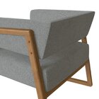 Poltrona Em Madeira Maciça Com Braço Bria Nogueira Tec Poly 3