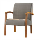 Poltrona Em Madeira Maciça E Tecido Poly Joice-volttoni - Nat