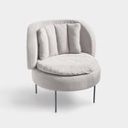 Poltrona Em Poliéster Zurique Mineral/azul Névoa