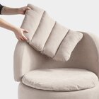 Poltrona Em Poliéster Zurique Taupe