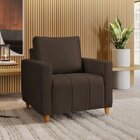 Poltrona Em Suede Amelie Yescasa   Marrom