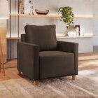 Poltrona Em Suede Angela Yescasa   Marrom