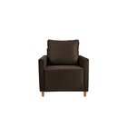 Poltrona Em Suede Angela Yescasa   Marrom