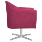 Poltrona Em Suede Base Giratória De Metal Herrera Pink