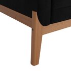 Poltrona Em Veludo 235 Brooks Preto