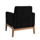 Poltrona Em Veludo 235 Brooks Preto