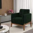 Poltrona Em Veludo 237 Brooks Verde Musgo