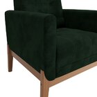 Poltrona Em Veludo 237 Brooks Verde Musgo