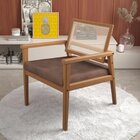 Poltrona Em Veludo 243 Caraiva Ferrugem