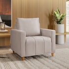 Poltrona Em Veludo Amelie Yescasa Marfim