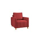 Poltrona Em Veludo Amelie Yescasa Vermelho