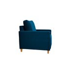 Poltrona Em Veludo Angela Yescasa Azul