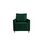 Poltrona Em Veludo Angela Yescasa Verde