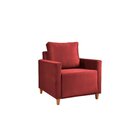 Poltrona Em Veludo Angela Yescasa Vermelho