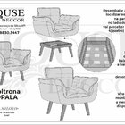 Poltrona Em Veludo Base Palito Quadrada Opalla Prime Marrom