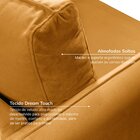 Poltrona Em Veludo Orquídea Cabecasa Madeiraoriginals Amarelo