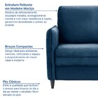 Poltrona Em Veludo Orquídea Cabecasa Madeiraoriginals Azul