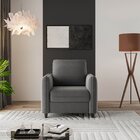 Poltrona Em Veludo Orquídea Cabecasa Madeiraoriginals Cinza