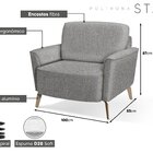 Poltrona Em Veludo Sala De Estar Decorativa Com Pés De Alumín