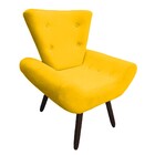 Poltrona Emilia Suede Amarelo
