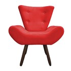 Poltrona Emilia Suede Vermelho