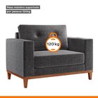 Poltrona Emily Yescasa Linho Black Mix