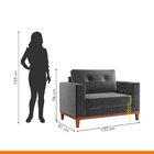 Poltrona Emily Yescasa Linho Black Mix