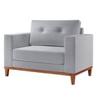 Poltrona Emily Yescasa Linho Light Gray