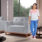 Poltrona Emily Yescasa Linho Light Gray