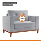 Poltrona Emily Yescasa Linho Light Gray