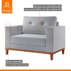 Poltrona Emily Yescasa Linho Light Gray