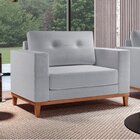 Poltrona Emily Yescasa Linho Light Gray