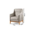 Poltrona Encosto Alto Bouclé Áquila Cinza