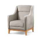 Poltrona Encosto Alto Bouclé Áquila Cinza