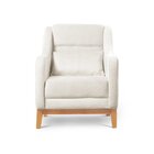 Poltrona Encosto Alto Bouclé Áquila Nude