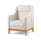 Poltrona Encosto Alto Bouclé Áquila Nude