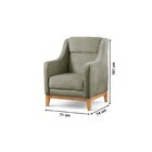 Poltrona Encosto Alto Bouclé Áquila Verde