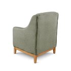 Poltrona Encosto Alto Bouclé Áquila Verde