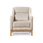 Poltrona Encosto Alto Linho Áquila Bege