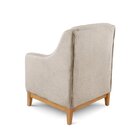 Poltrona Encosto Alto Linho Áquila Bege