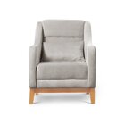 Poltrona Encosto Alto Linho Áquila Cinza