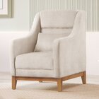 Poltrona Encosto Alto Linho Áquila Nude