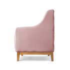 Poltrona Encosto Alto Veludo Áquila Rosa