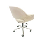 Poltrona Escritório Eduarda Linho Cru Regulagem De Altura - P