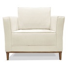 Poltrona Escritório Recepção Sala Dinamarca Spz Linho - Doce