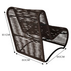 Poltrona Espreguiçadeira Portugal Em Alumínio E Cordão Fibra