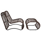 Poltrona Espreguiçadeira Portugal Em Alumínio E Cordão Fibra