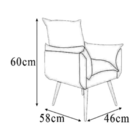 Poltrona Estilosa Opala Infantil Para Criança Azul Turquesa